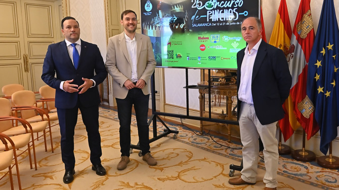 Presentación del Concurso de Pinchos en el Salón de Plenos.