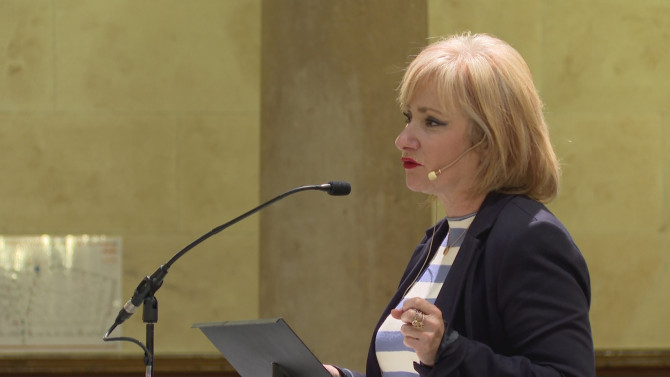 La Consejera de Industria, Comercio y Empleo, Leticia García.