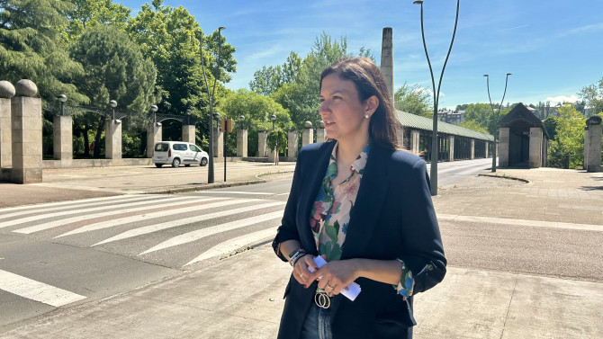 Lidia Coca, en el lugar en el que se acometerá la obra