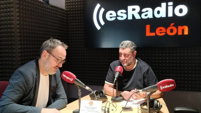 Jon Aragón, gestor inmobiliario, durante la entrevista en el programa Manos Arriba