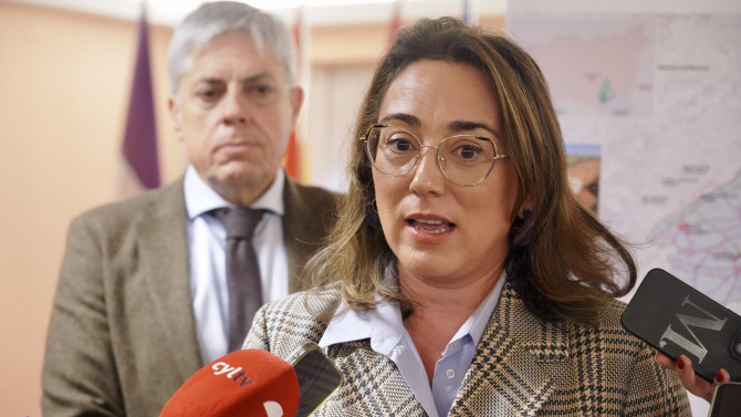 La consejera de Agricultura, Ganadería y Desarrollo Rural, María González Corral, ha presentado esta mañana el resultado final del proceso de concentración parcelaria en la zona de Los Oteros / ICAL