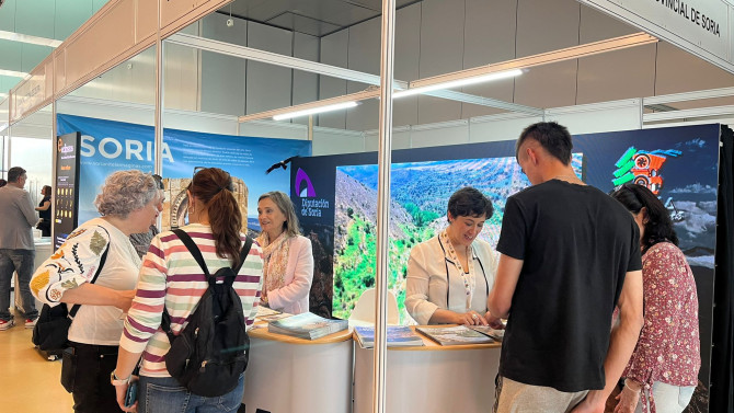 Stand de la Diputación de Soria en la Feria de Turismo de Aragón (ARATUR). 