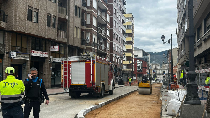 Momento del corte de la zona afectada