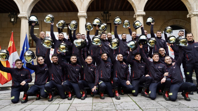 ICAL / Acto de recibimiento a los 25 bomberos Servicio de Prevención, Extinción de Incendios y Salvamento de la Diputación de León