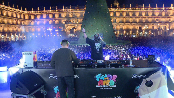 Celebración del Fin de año Universitario en Salamanca