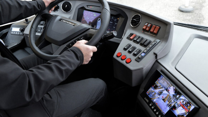 Imagen de archivo un conductor de autobús