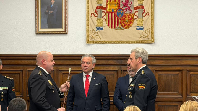 Toma de posesión del comisario jefe provincial de la Comisaría de la Policía Nacional en Soria. 