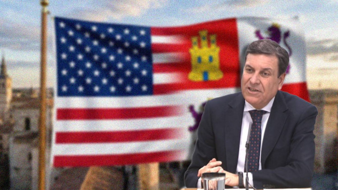 Montaje: Carlos Fernández Carriedo en rueda de prensa tras el Consejo de Gobierno