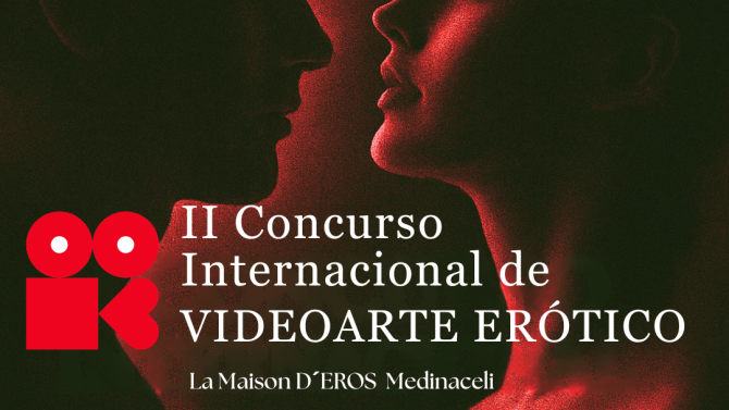 Cartel del II Concurso Internacional de Videoarte Erótico.