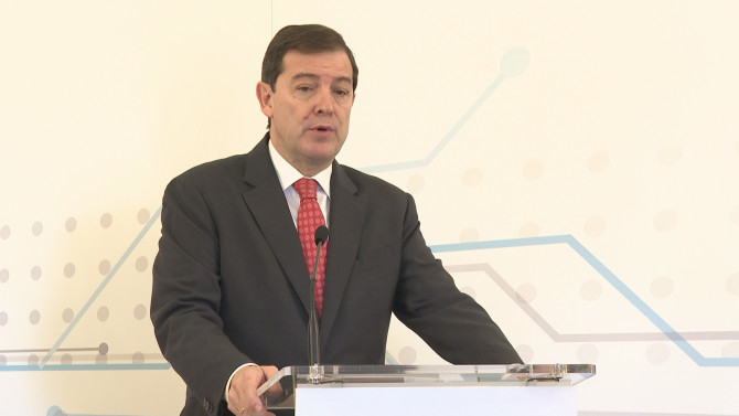 El Presidente de la Junta de Castilla y León, Alfonso Fernández Mañueco