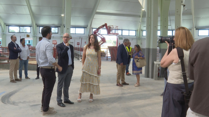 El Presidente de la Diputación de Salamanca, Javier Iglesias, visitando las instalciones
