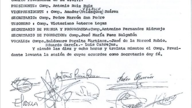 Acta constitutiva UGT Soria