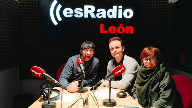 Ángeles Castro y César Sahelices, investigadores de la ULE en el programa Es LA Mañana de León de EsRadio