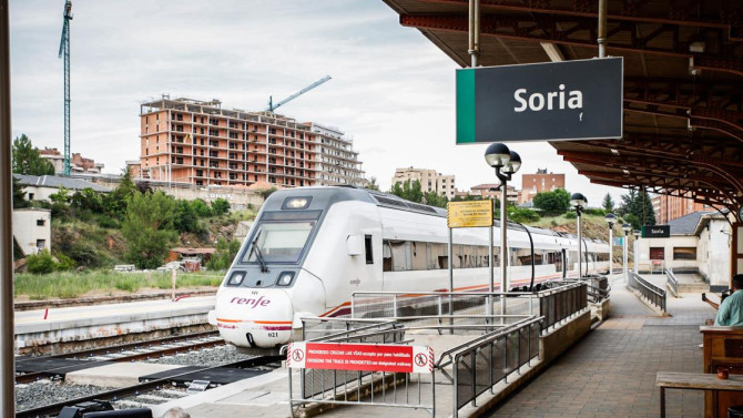 Estación de El Cañuelo en Soria.