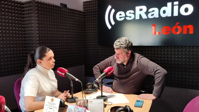 Marina Risueño durante la entrevista en el programa Manos Arriba