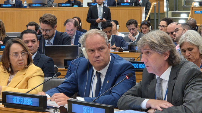 Intervención de Carlos Martínez en el foro de alto nivel de la ONU.