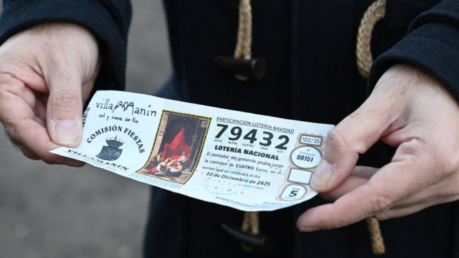 Una papeleta premiada con El 'Gordo' de la Lotería de Navidad