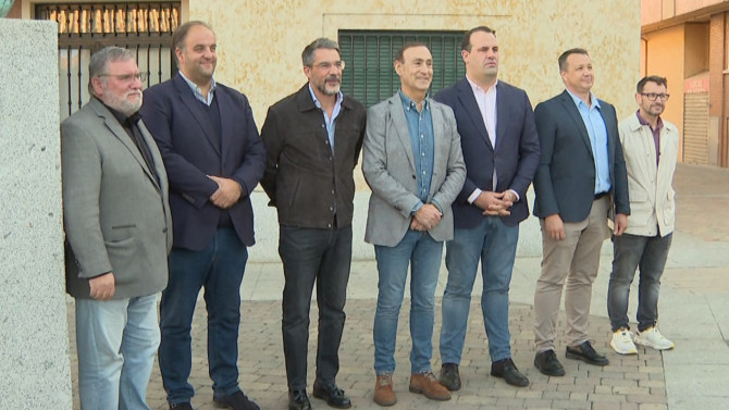 Los alcaldes de Carbajosa, Santa Marta, Guijuelo, Villamayor y Doñinos.