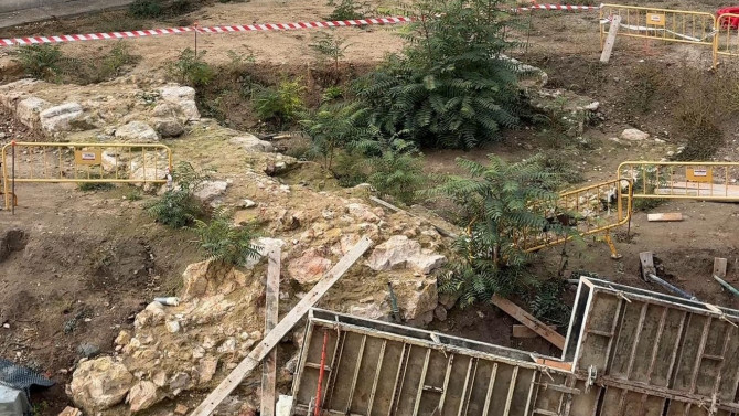 Imagen de los trabajos de excavación