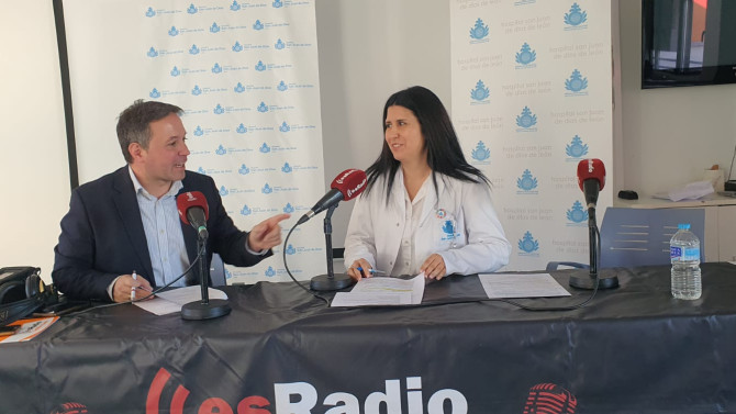 Laura Abril, responsable de Solidaridad del Hospital durante la entrevista