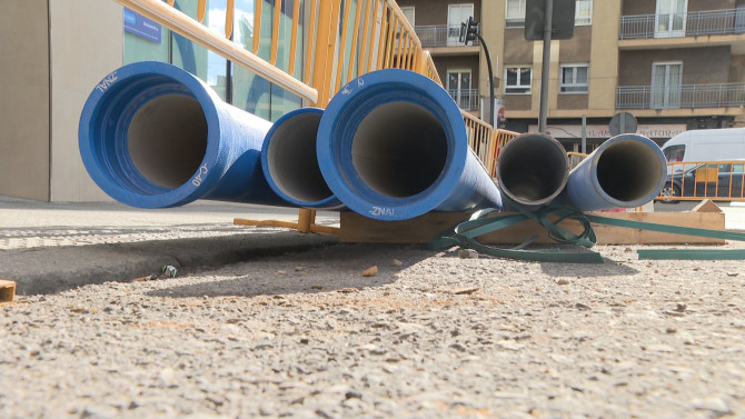 Obras de sustitución de tuberías en Salamanca