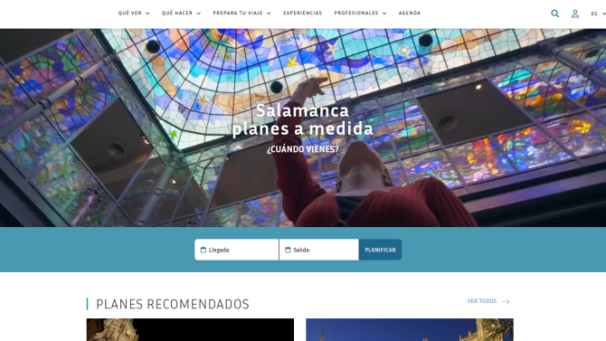 Portada de la nueva web www.salamanca.es