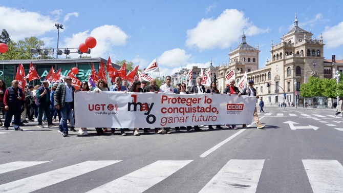 Miriam Chacón / ICAL . Manifestación del 1 de Mayo en Valladolid