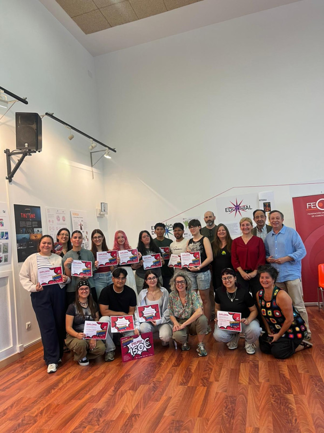 Participantes en la cuarta edición del concurso de escaparates creativos. 