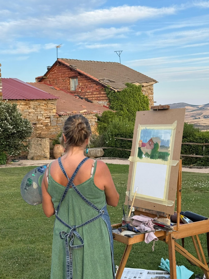 El proyecto artístico Parajes de Soria es una iniciativa que une arte, naturaleza y patrimonio a través de un curso de pintura al aire libre. 